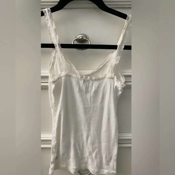 Abercrombie & Fitch Girls Large White Lace Tank Top-Camisole - Picture 3 of 8